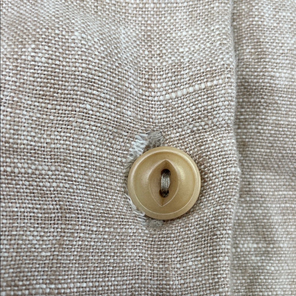 NEW MATE The Label XS 100% Organic Linen Sleeveless Button Down Dress - Picture 10 of 12